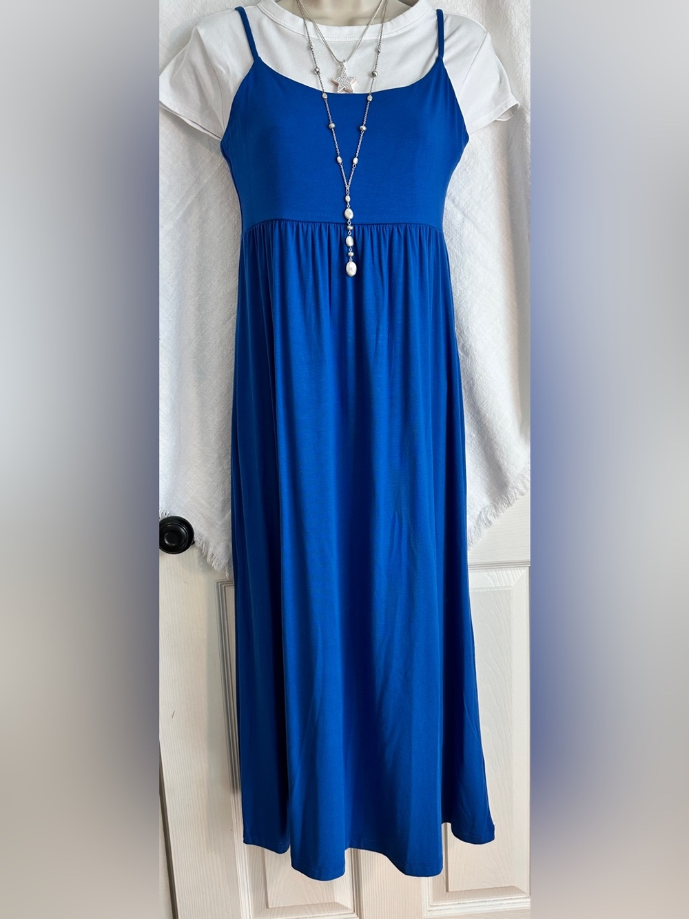 Old Navy Royal Blue Spaghetti-Strap Maxi Dress